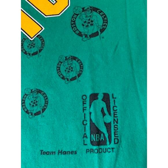 Vintage Boston Celtics T-Shirt Green Leprechaun Celtics Logos Unisex 2XL - Picture 8 of 11
